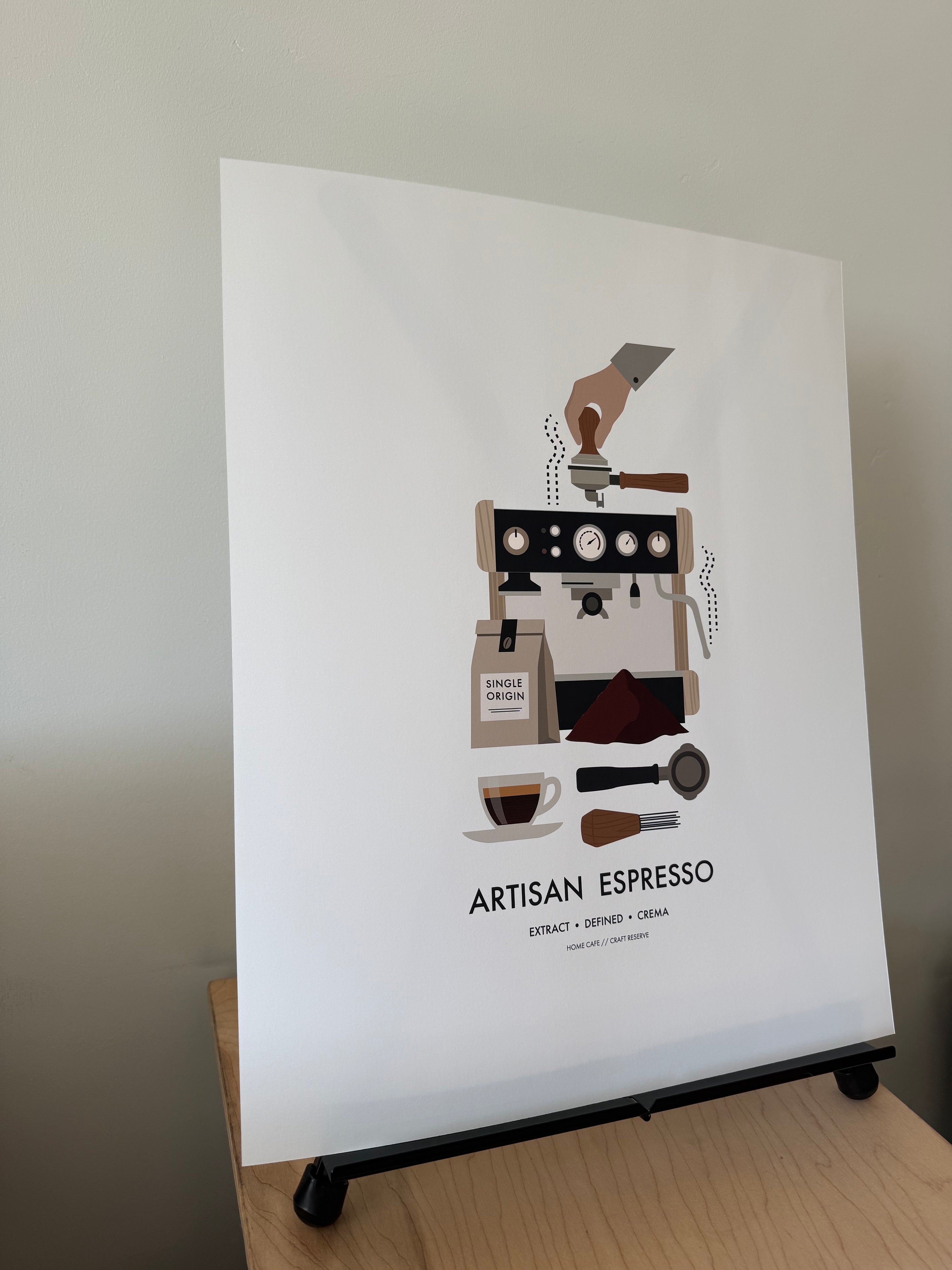 Artisan Espresso Coffee Print 16x20”