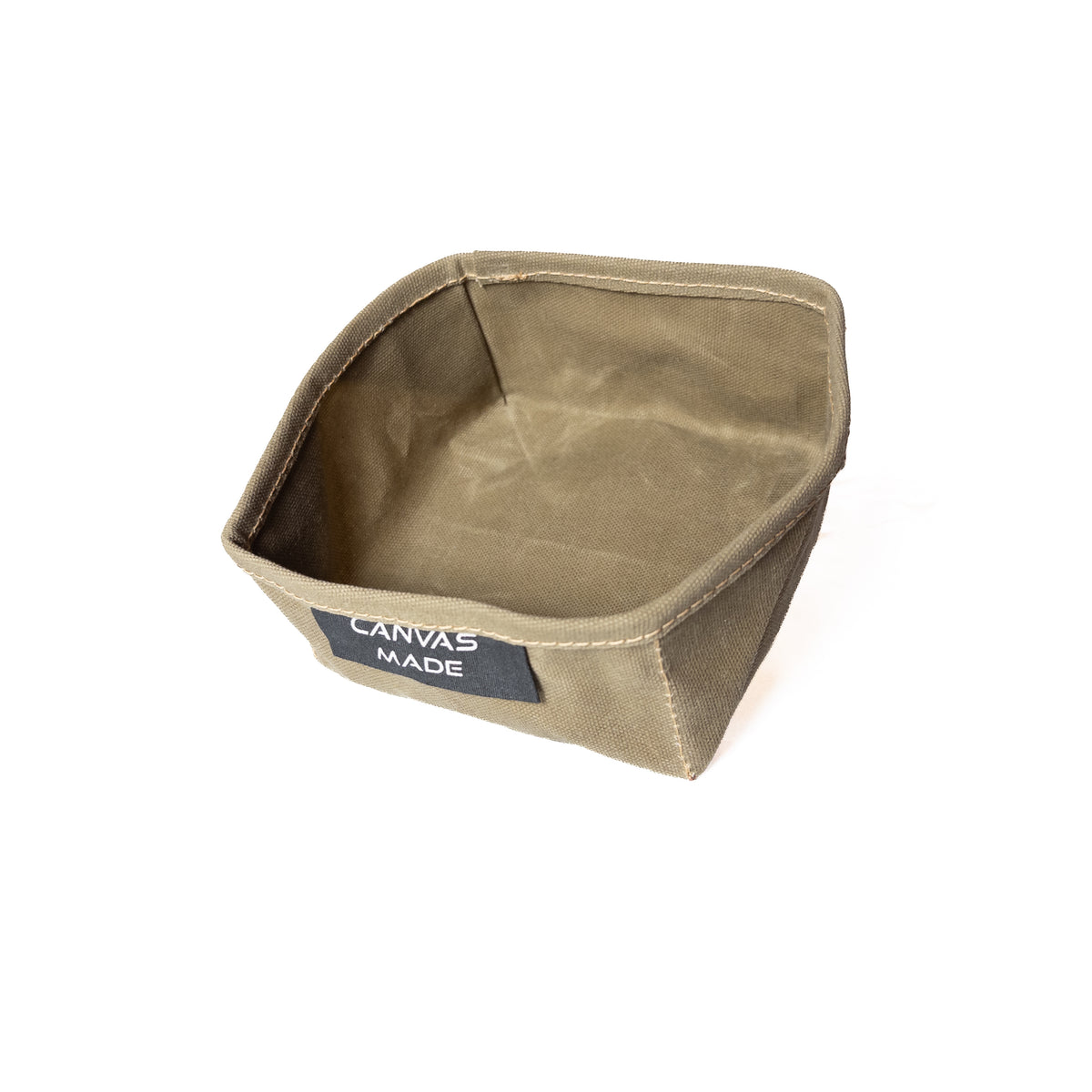 Waxed Canvas Folding Bowl