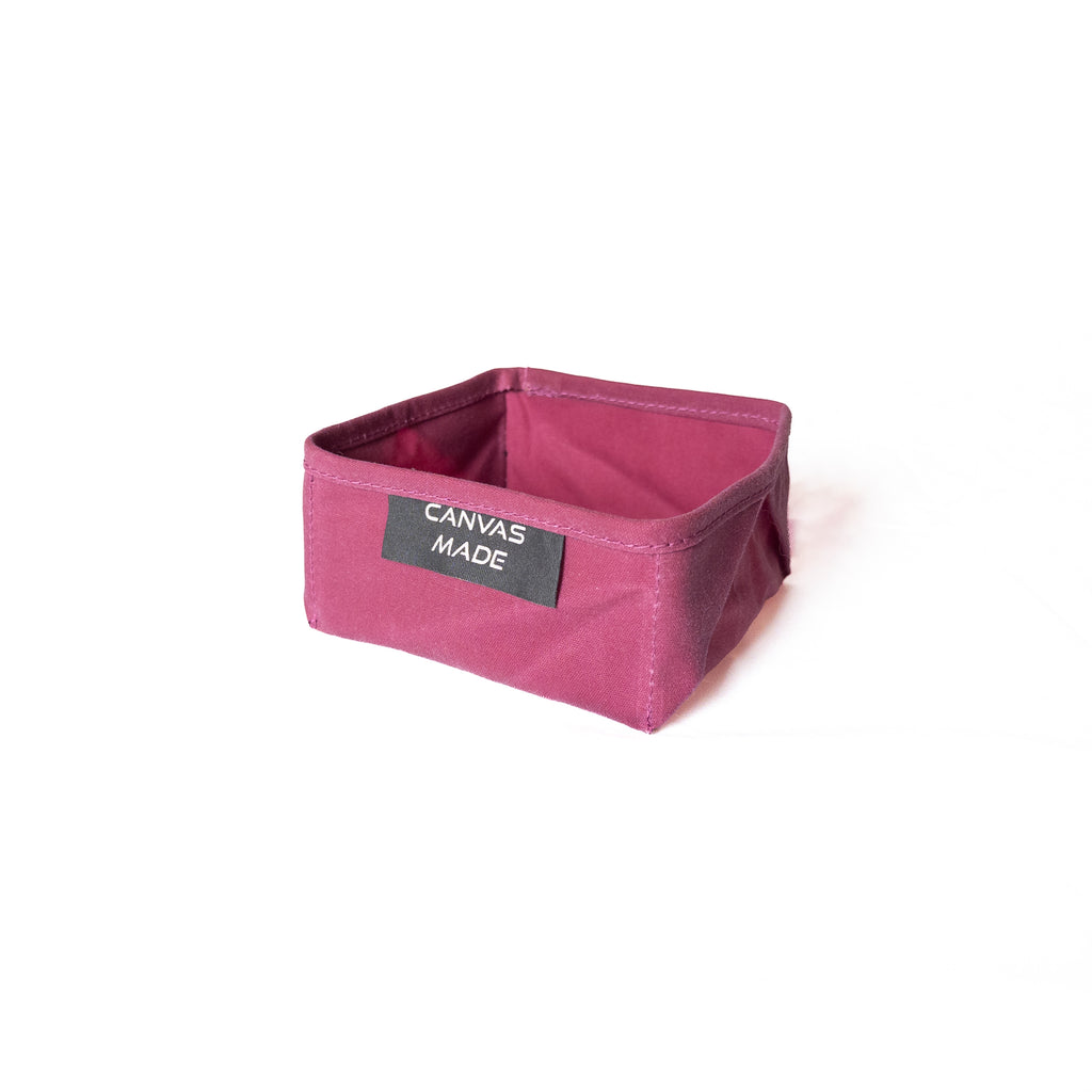 Waxed Canvas Folding Bowl