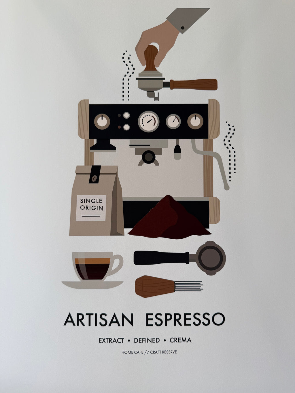 Artisan Espresso Coffee Print 16x20”