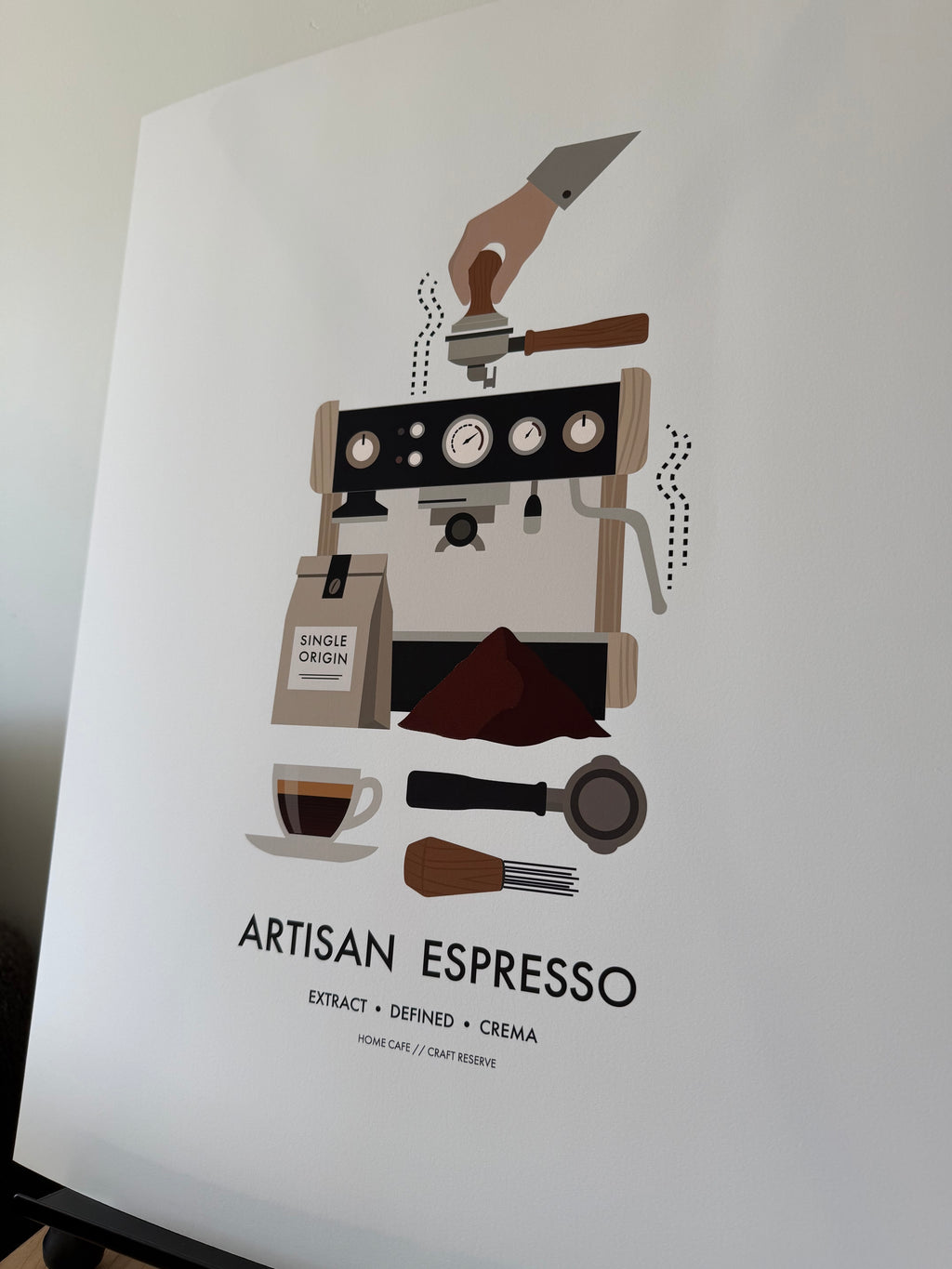 Artisan Espresso Coffee Print 16x20”