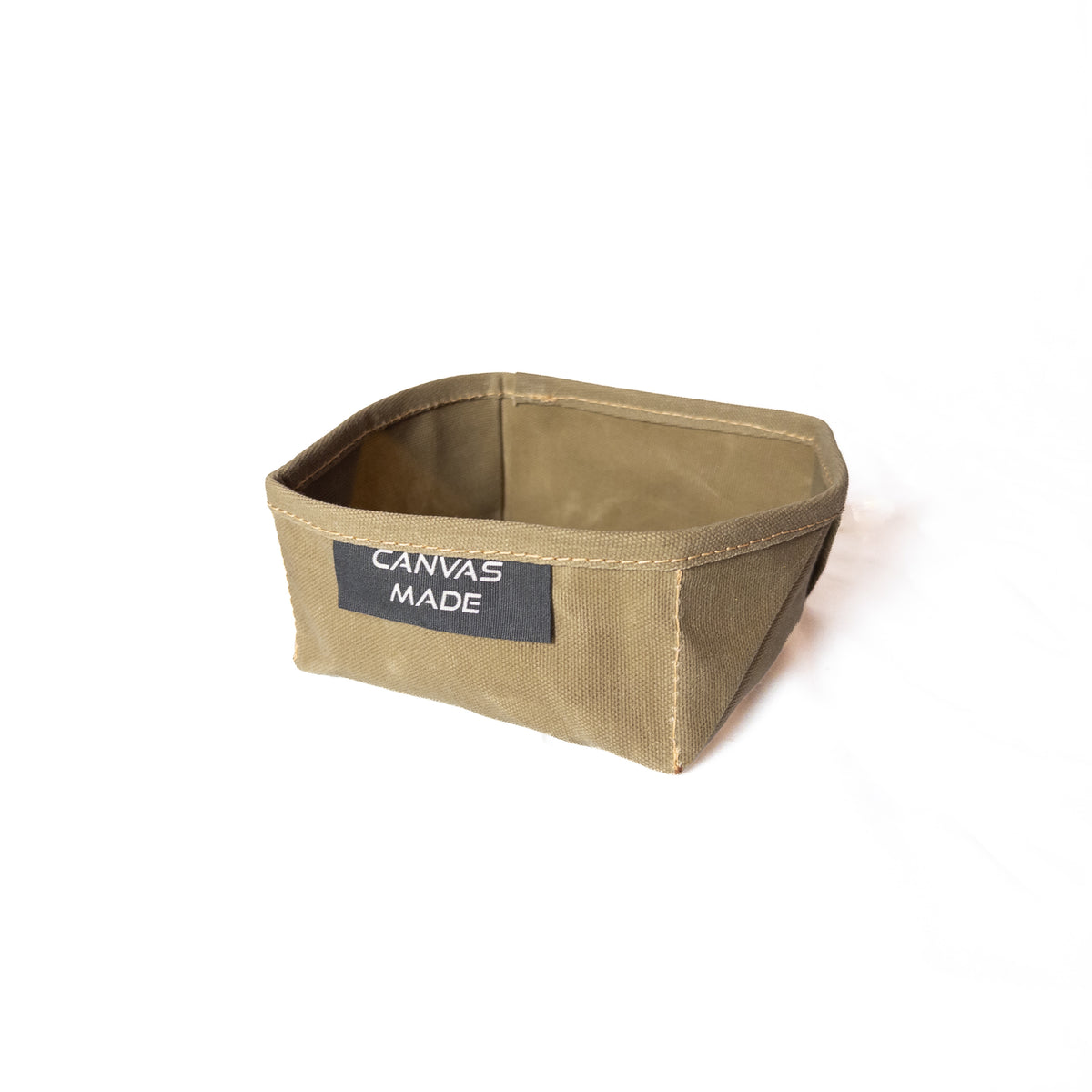 Waxed Canvas Folding Bowl
