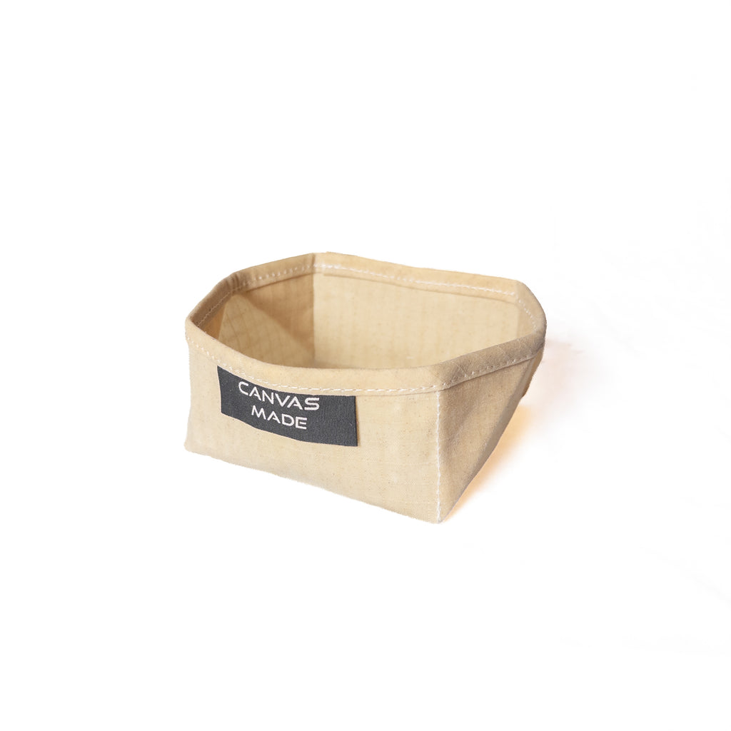 Waxed Ripstop Canvas Folding Bowl