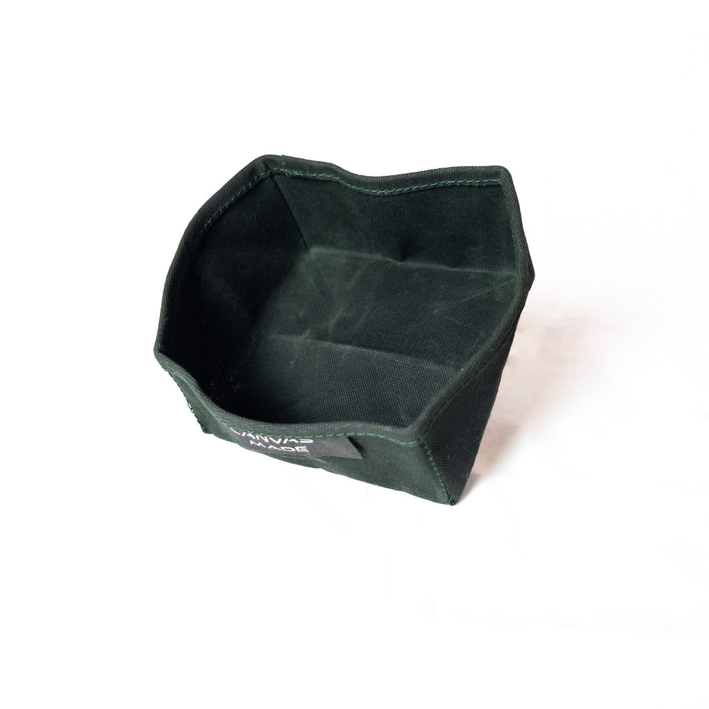Waxed Canvas Folding Bowl