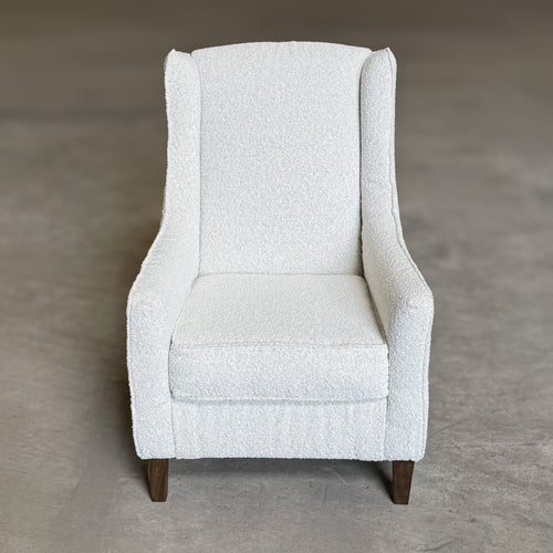 Boucle Accent Chair - White