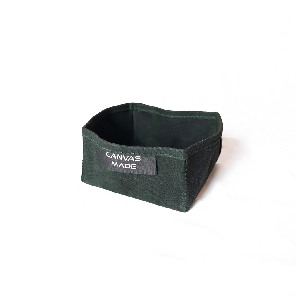 Waxed Canvas Folding Bowl
