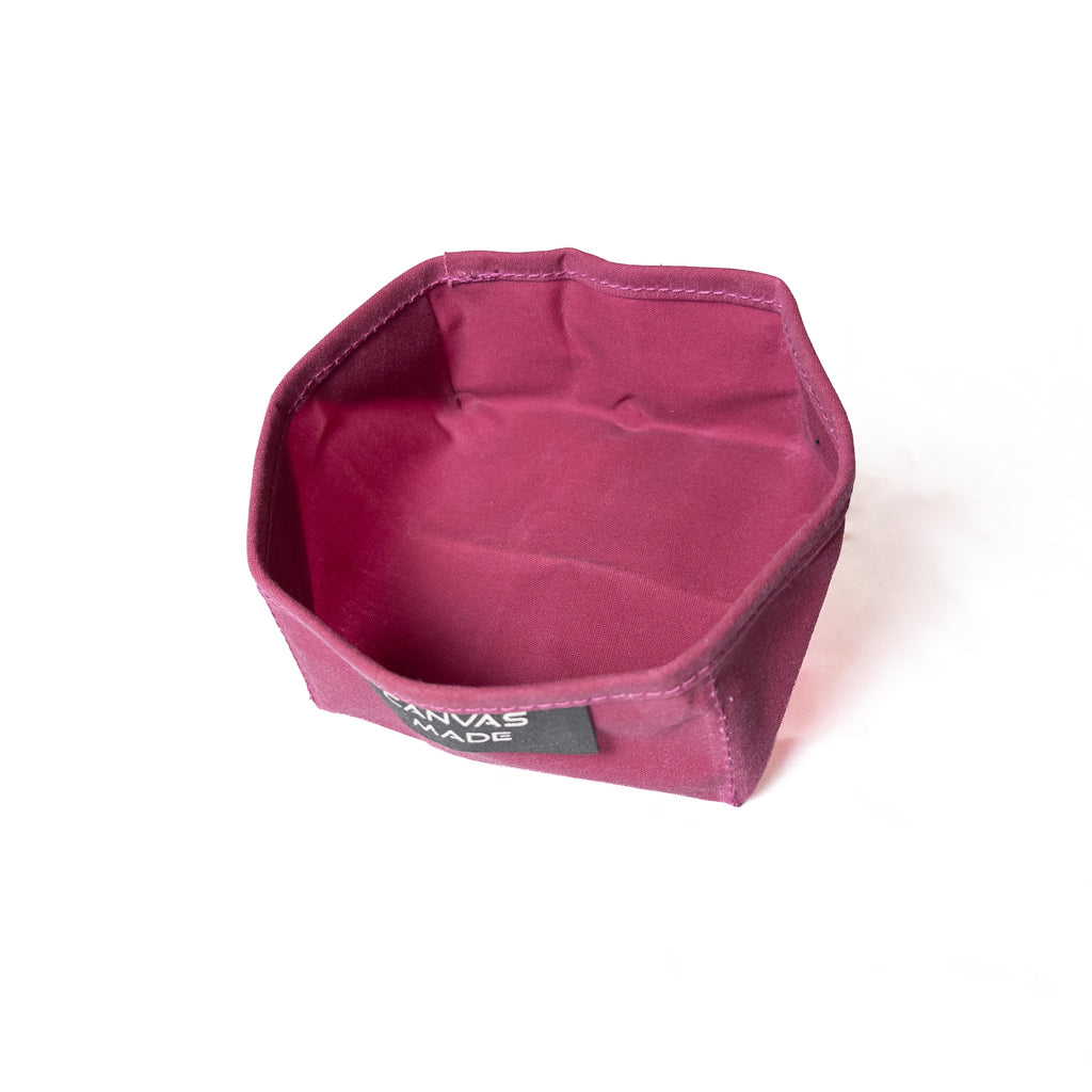 Waxed Canvas Folding Bowl