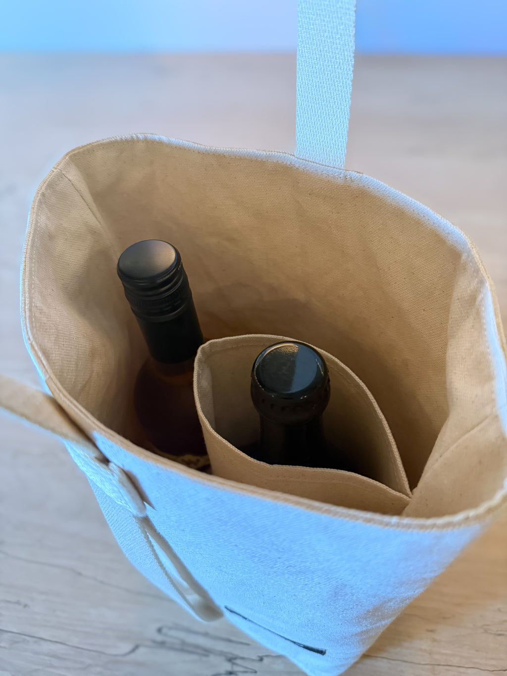 Wine Bottle Tote Bag