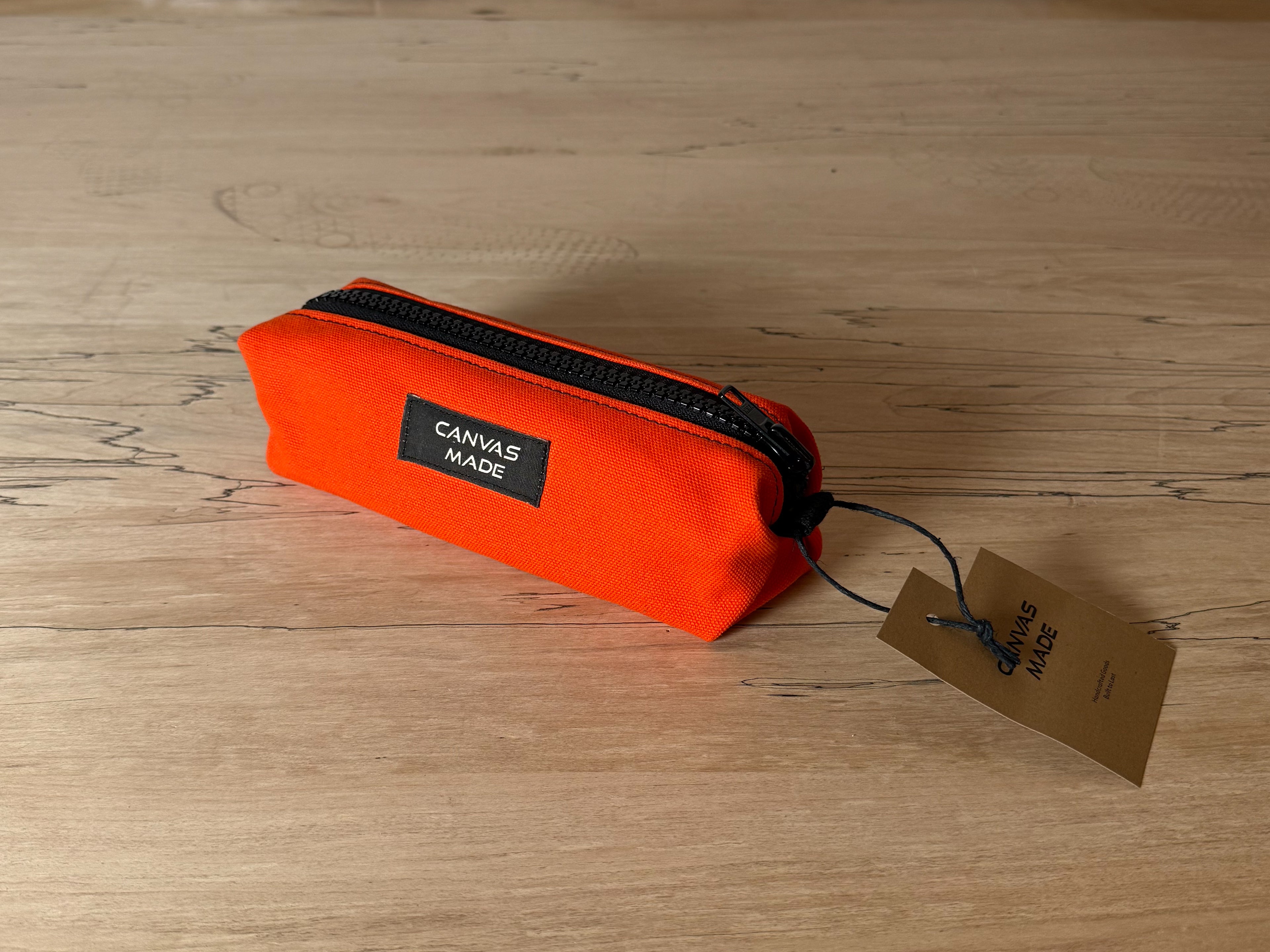 Duck Canvas Pencil Case - Orange