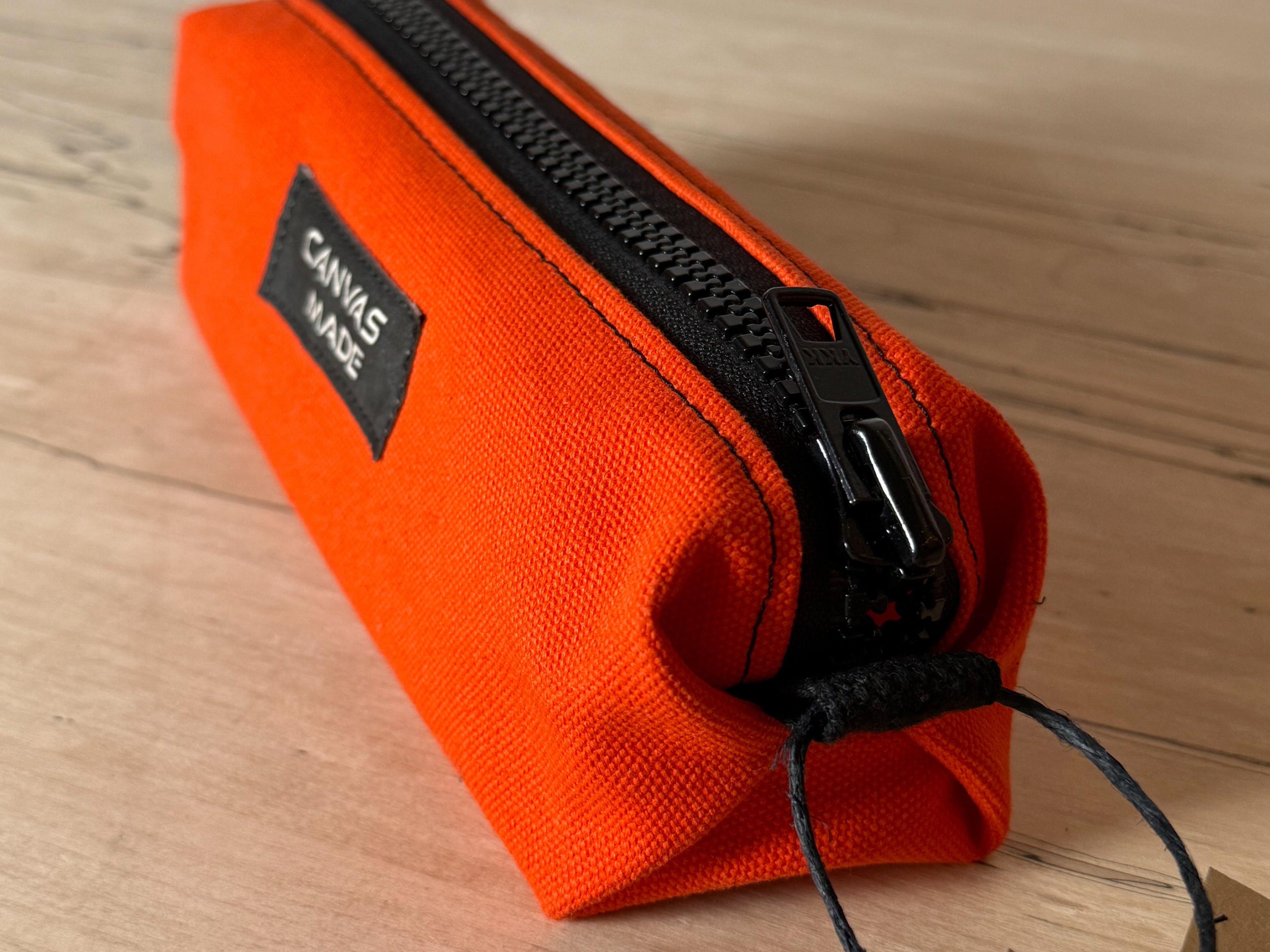 Duck Canvas Pencil Case - Orange