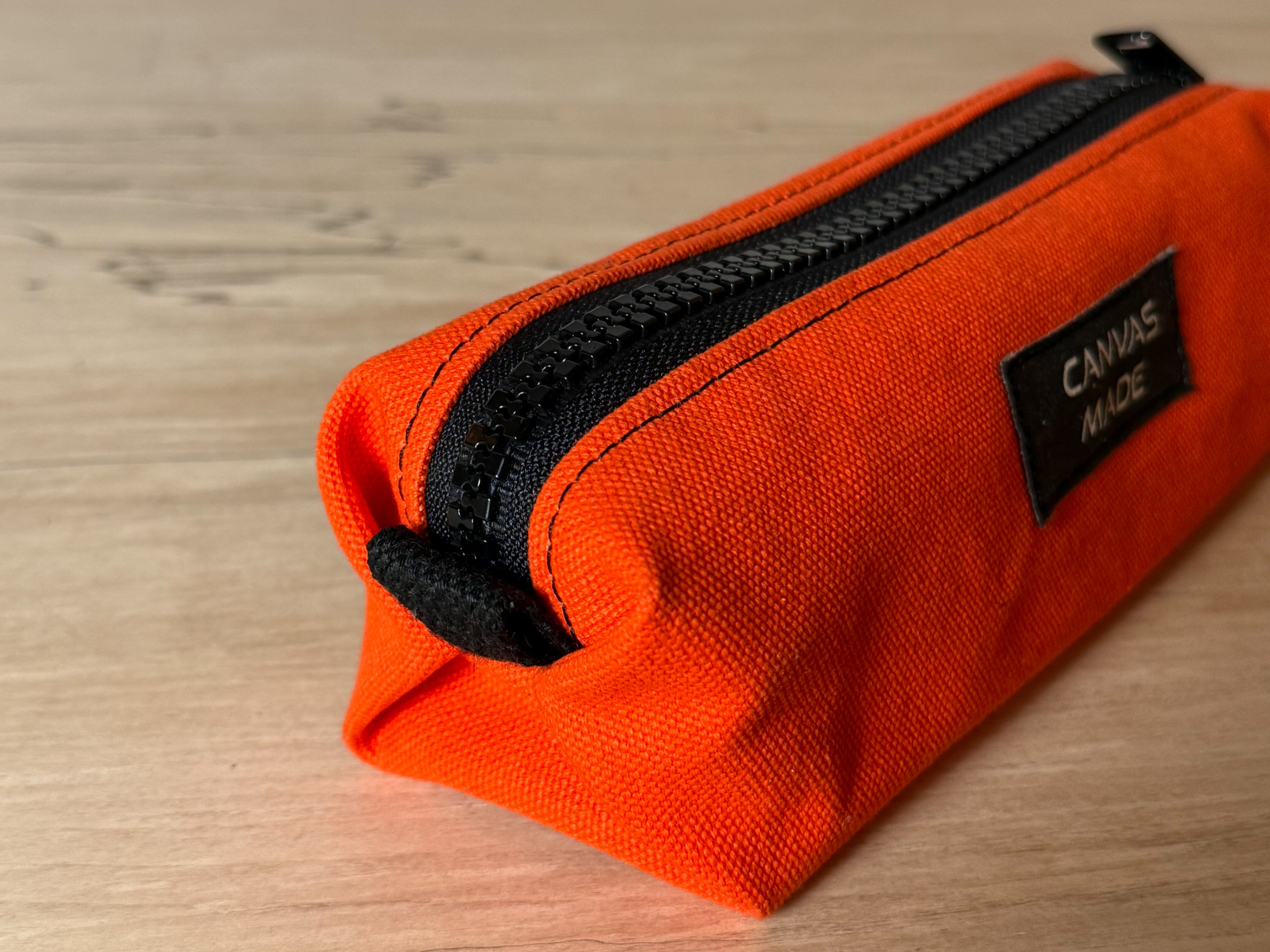 Duck Canvas Pencil Case - Orange