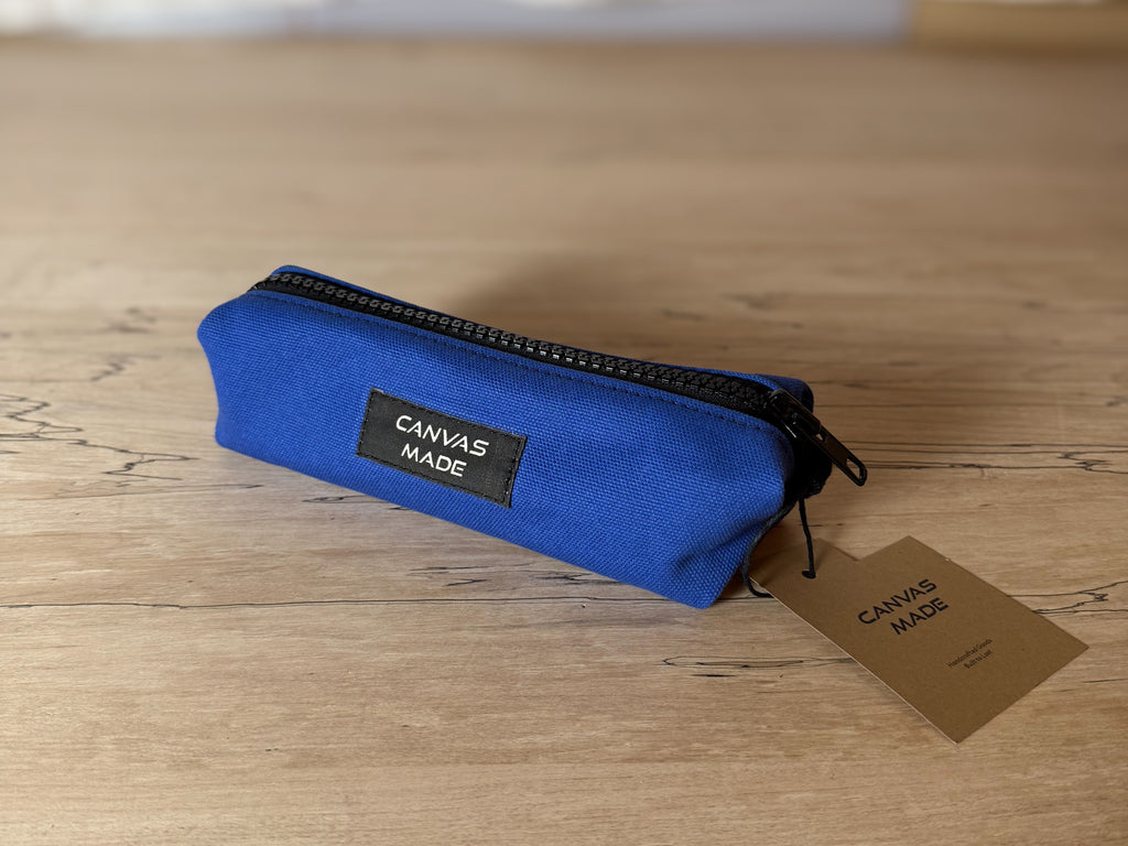 Duck Canvas Pencil Case - Blue