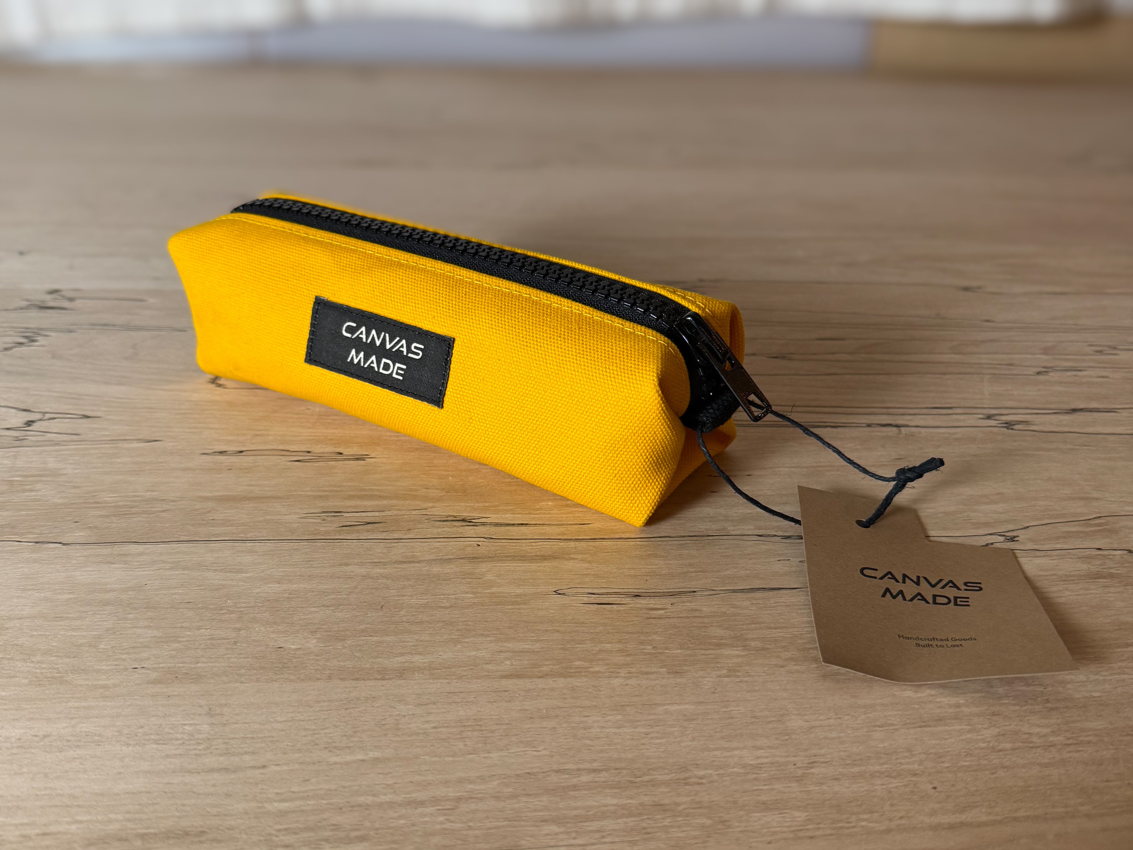 Duck Canvas Pencil Case - Yellow