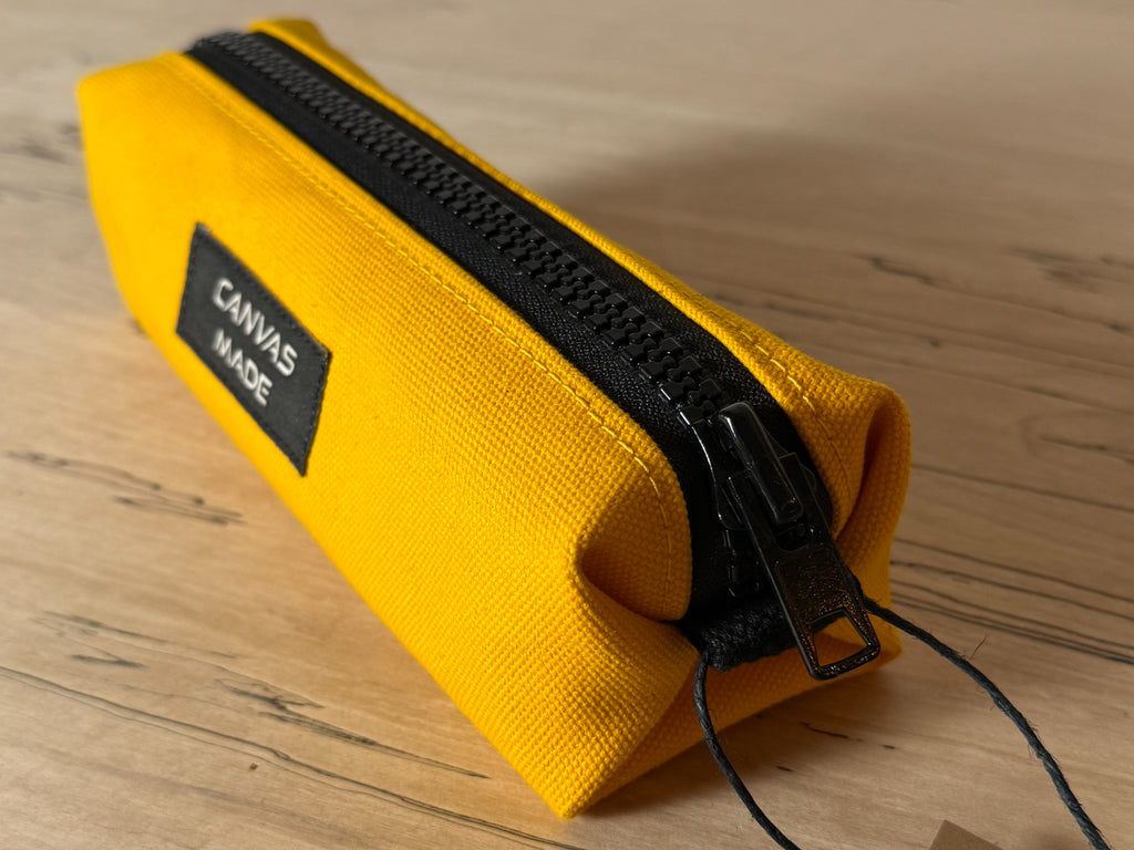 Duck Canvas Pencil Case - Yellow