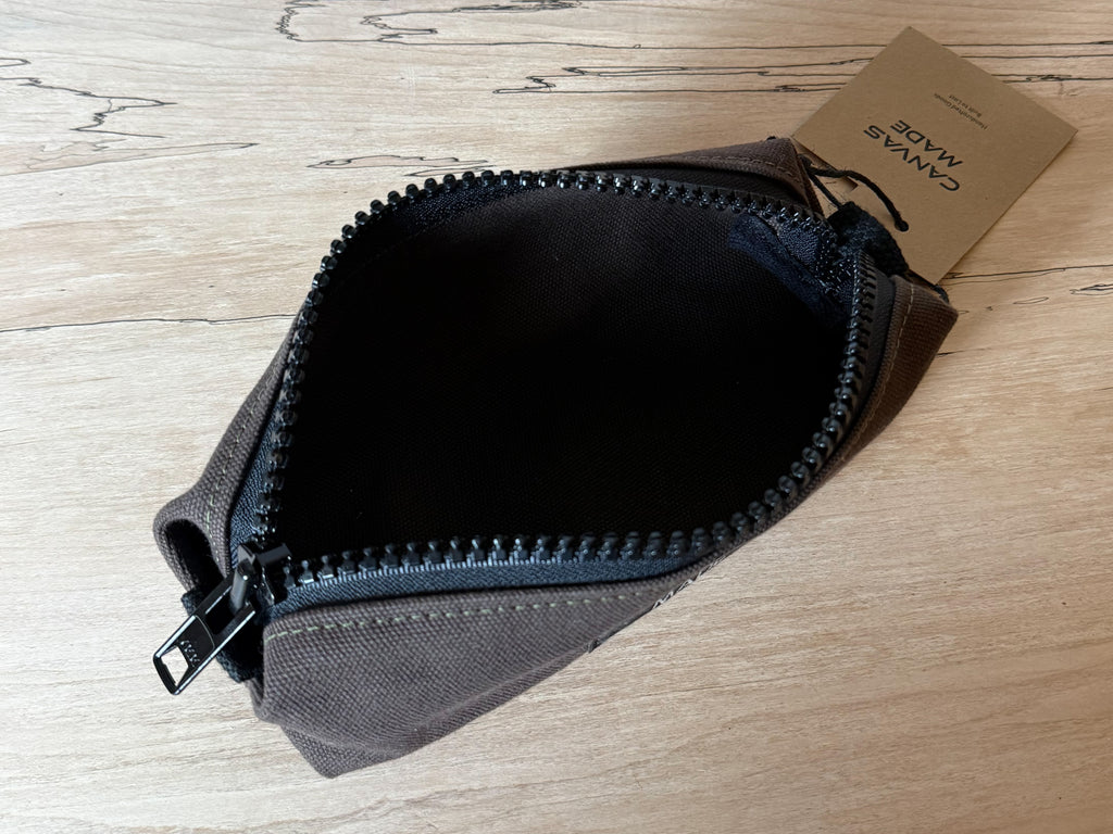 Duck Canvas Pencil Case - Brown