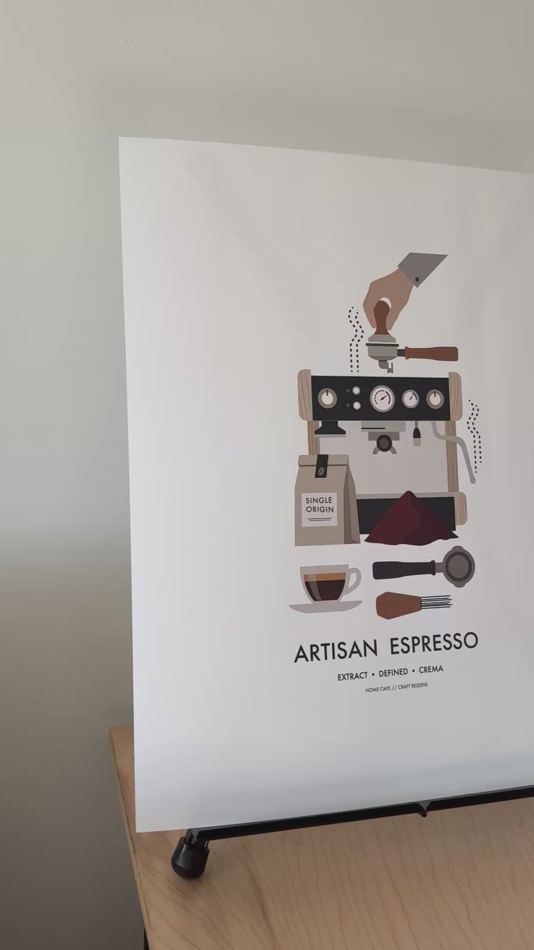 Artisan Espresso Coffee Print 16x20”
